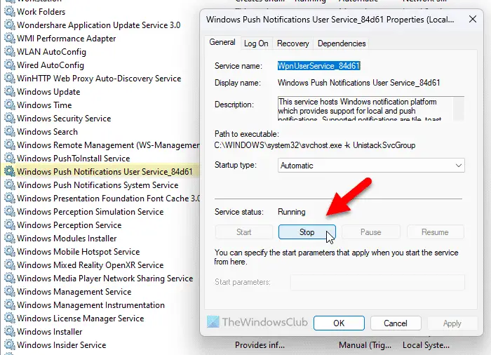 Troubleshooting Steps For Windows Push Notifications User Service High CPU: