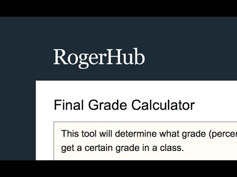 How To Use Rogerhub Final Grade: